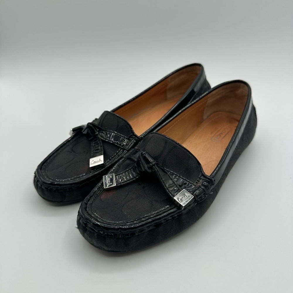 Coach Black Loafers with Tassels and Metallic Accent Women’s US 7 With The Box - Picture 16 of 16